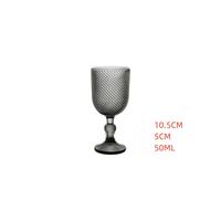Verre à pied torsadé diagonal 50ml 110g, petit gobelet côtelé pour cordial, idéal pour la vaisselle de restaurant et les coffrets cadeaux de mariage