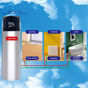 Bomba de Calor Doméstica de Alta Temperatura para Calefacción y Agua Caliente, Todo en Uno, 200L 300L, Nueva Energía, WiFi, R134A - Product Image 2