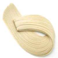 Extensiones de Cabello Virgen Ruso Fino Invisible Genius Weft, Cabello Humano de Doble Trama, Proveedor de Genius Weft