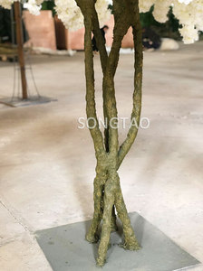 Arbre à fleurs artificielles blanc personnalisé en gros pour décoration de mariage intérieure et extérieure - Product Image 4