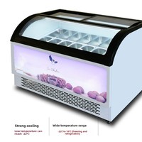 YINZHENG Nouvelle Vitrine Réfrigérée Commerciale pour Crèmes Glacées, Yogourts Glacés et Sucettes Glacées, pour Supermarché