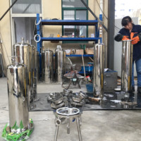 Sistema de Ósmosis Inversa de Acero Inoxidable, Equipo de Purificación de Agua con Motor de Bomba, 1 Año de Garantía