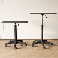 Table à roulettes mobile Bureau d'ordinateur de chevet Canapé d'ordinateur portable portable pouvant être surélevé et abaissé Bureau d'ordinateur