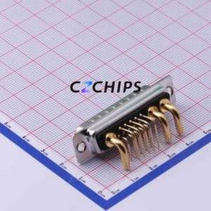 GDM13W3M-20A90 D-Sub/VGA Connector Bent Lead Through Hole Connector Power & Signal Hybrid D-Sub Male 13W3 Right Angle Insert - Product Image 2