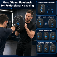 Pegatinas de impacto personalizadas para entrenamiento de boxeo, azules, para marcar golpes y mejorar la precisión en sacos de boxeo y entrenamiento.