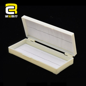 Chengbao <b>Microscope</b> Slide Box 100 Pieces With Buckle Storage For Pathology Slides - Product Image 1