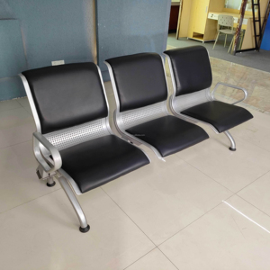 Sillas <span class=keywords><strong>de</strong></span> espera <span class=keywords><strong>de</strong></span> hospital modernas <span class=keywords><strong>de</strong></span> cuero PU <span class=keywords><strong>de</strong></span> 1,<span class=keywords><strong>5</strong></span> asientos <span class=keywords><strong>de</strong></span> alta calidad personalizadas para uso comercial escuela comedor gimnasio clínica - Product Image 1
