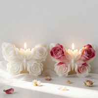 Molde de Silicona 3D de Mariposa para Velas y Jabones, No Tóxico, Apto para Lavavajillas, Manualidades de Primavera DIY