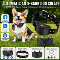 Collier anti-aboiement rechargeable haute puissance à prix d'usine avec conception brevetée à sensibilité intelligente pour toutes les races