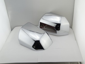 Parti auto esterne autoadesive in plastica ABS cromate per 2015-2016 <span class=keywords><strong>Ford</strong></span> F150 copri metà specchietto retrovisore - Product Image 3