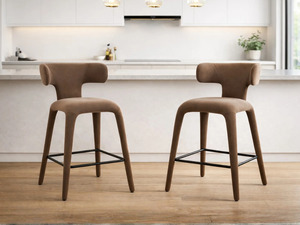 <span class=keywords><strong>Tabouret</strong></span> <span class=keywords><strong>de</strong></span> <span class=keywords><strong>bar</strong></span> moderne en <span class=keywords><strong>velours</strong></span> personnalisable, chaise <span class=keywords><strong>de</strong></span> comptoir luxueuse rembourrée avec repose-pieds en métal pour îlot <span class=keywords><strong>de</strong></span> cuisine, restaurant - Product Image 5