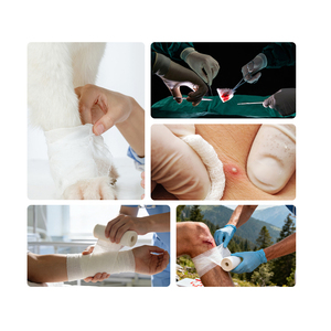 Venda de gasa comprimida de algodón plegada en Z para uso médico en tratamiento de fracturas óseas, botiquín de primeros auxilios y apósitos para quemaduras - Product Image 6