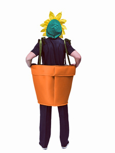 Costume de cosplay tournesol pour adulte, nouveauté, pour fête d'Halloween et spectacle, tenue de plante zombie, costume de pois tournesol - Product Image 2