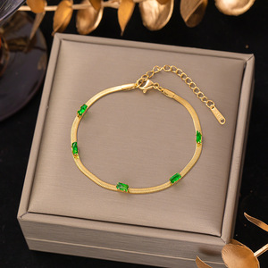 Pulsera de Acero de Titanio Resistente <span class=keywords><strong>a</strong></span> la Decoloración para Uso Diario, Estilo Moderno para <span class=keywords><strong>Mujer</strong></span> - Product Image 1