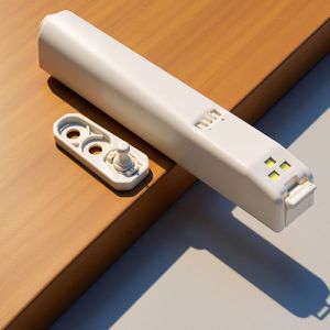 Resonance LED Light Strip <b>Rebound</b> Push Button Cabinet Drawer Door Opener Buckle Pop Up Door With Switch - Product Image 1
