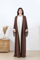 Abaya Kimono ouverte pour femmes musulmanes, coupe ample, design spécial, mode modeste, logo personnalisé OEM, pour un usage quotidien