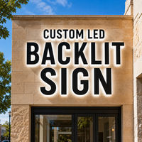 Enseigne LED rétroéclairée personnalisée noire pour façade de magasin moderne et signalétique de bâtiment, fournisseur de lettres halo murales en pierre calcaire