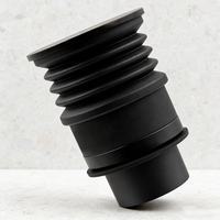 Hopper à dose unique Eureka Atom en silicone de luxe, écologique et personnalisé, sans rétention, certifié LFGB, noir
