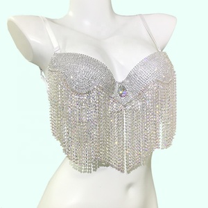 <span class=keywords><strong>Bikini</strong></span> scintillante da donna in cristallo Bling Top g <span class=keywords><strong>Bikini</strong></span> con strass <span class=keywords><strong>di</strong></span> <span class=keywords><strong>lusso</strong></span> - Product Image 5