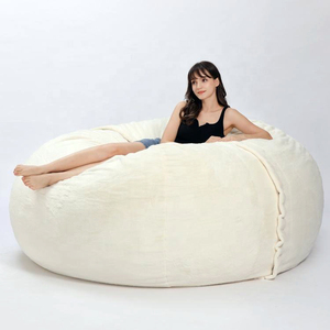Canapé-<span class=keywords><strong>lit</strong></span> extra large Sac de fèves <span class=keywords><strong>Fauteuil</strong></span> de salon rempli de <span class=keywords><strong>mousse</strong></span> de 7 pieds Canapé-<span class=keywords><strong>lit</strong></span> géant en fausse fourrure <span class=keywords><strong>Fauteuil</strong></span> de fèves - Product Image 1