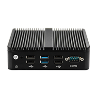 Mini PC sans ventilateur pas cher, Intel J4105, prend en charge la RAM DDR4, SSD Msata, ordinateur serveur, appareil réseau, pare-feu Pfsense, routeur 4 ports LAN