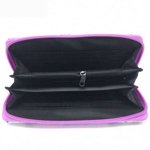 Monedero de Felpa Suave con Degradado de Color Arcoíris de Lujo para Mujer, Cartera Larga y Esponjosa para Damas - Product Image 5