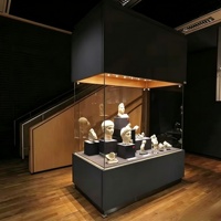 Vitrine de musée personnalisée, vitrine à bijoux verrouillable, vitrine en verre antique, décoration intérieure de magasin