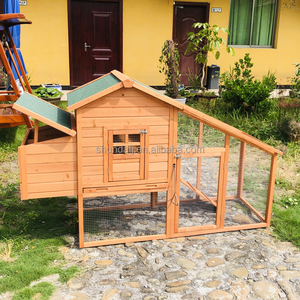 SDC003-A โรงเรือนเลี้ยงไก่ไม้หรูหราทันสมัย แบบพิมพ์ลาย ปิดด้วยบานเลื่อนแนวนอน หลังคาทรงสี่เหลี่ยม เป็นมิตรกับสิ่งแวดล้อม ทำความสะอาดง่าย ใช้ได้ทุกฤดู - Product Image 3