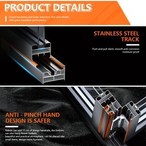 Puerta Plegable <span class=keywords><strong>de</strong></span> Cristal Deslizante y Plegable Tipo Acordeón para Comercios Residenciales Italianos, Puerta <span class=keywords><strong>de</strong></span> Entrada Moderna - Product Image 5