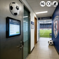 Pantalla Táctil de 10.1/13.3 Pulgadas para Montaje en Pared con POE para Interiores, Gráficos Animados |   CMS Integrado Basado en Android para el Salón de Exposiciones del Aeropuerto