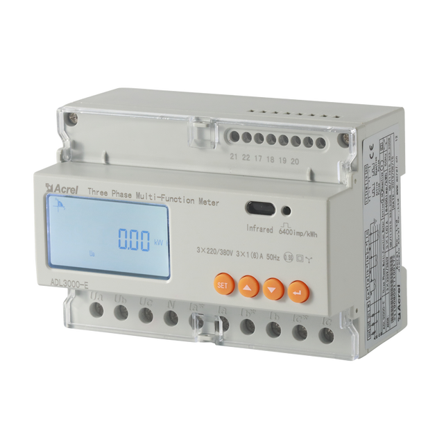 Acrel 3-Phase Prepaid KWH Meter ADL3000 RS485 Modbus-RTU Bidirectional Metering 0.5s Accuracy Solar Zero Export Monitoring DIN