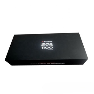 Factory Custom Design Luxury Magnetic Flip Closure Cardboard Black Gift Box With Foam Insert - Product Image 3