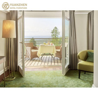 Ensembles de meubles de chambre d'hôtel en chêne massif de luxe sur mesure OEM, modernes, contemporains, écologiques, durables et robustes pour hôtels 5 étoiles