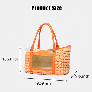 Lüks Pet taşıyıcılar tasarımcı çanta toptan köpek taşıyıcı seyahat katlanabilir keseler ev hayvanı ürünü kadın çantaları evcil tedarik - Product Image 3