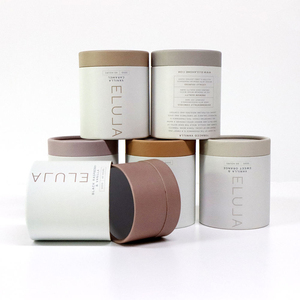 Custom Eco-Friendly <b>Round</b> Tube Candle Packaging <b>Box</b> Recycled Paper Cylinder <b>Box</b> for Pillar Taper Candle Brand - Product Image 2