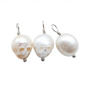 Boucles d'oreilles pendantes en perles d'eau douce, plaquées or 18 carats, perles naturelles, pour femmes, cadeau - Product Image 3