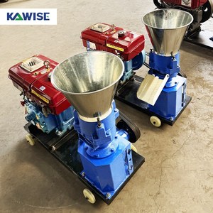 160柴油饲料颗粒机3辊式100-150KGH家用小型农场动物家禽饲料颗粒机 - Product Image 3