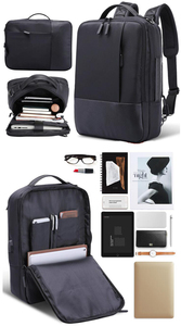 Mochila Multifuncional para Portátil con Cargador USB, Impermeable, de Nailon, Diseño Personalizado 2020 - Product Image 5