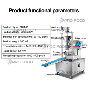 Machine électrique de fabrication Baozi et Siopao avec technologie de remplissage de pâte et de formage automatique de petits pains farcis - Product Image 5