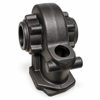 Boîtier principal de pompe hydraulique en fonte ductile OEM QT700-2 avec moulage au sable et usinage CNC pour systèmes hydrauliques de précision