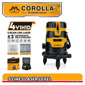 5 dòng 4v1h1d tự san phẳng Độ chính xác cao 3D <span class=keywords><strong>laser</strong></span> xanh nivel 360 độ chéo dòng pin Lithium máy công cụ - Product Image 2