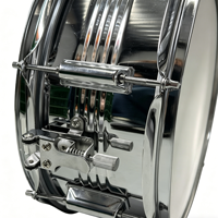 China Manufacturer 14x5.5 Inch Double Layer Metal Shell Snare Drum 8 Lugs Chrome Hardware Percussion Instrument for Stage Rock