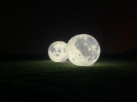 Lune pleine LED multicolore pour événements romantiques, affichage publicitaire, structures gonflables