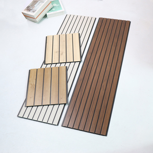 Panneaux muraux en PVC ignifuge, plastique noir, panneaux muraux intérieurs en bois, revêtement mural et de plafond en PVC imperméable, panneau de revêtement - Product Image 3