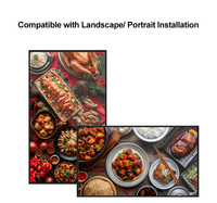 TV intelligente 4K UHD écran ultra-mince moniteur WIFI affichage numérique mural intérieur LCD publicité affichage numérique commercial