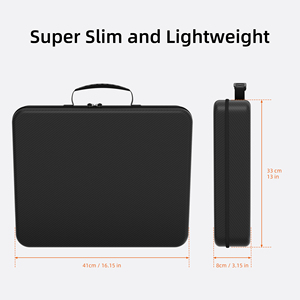 Estuche de Viaje Ligero para Starlink Mini, Bolsa de Almacenamiento Resistente a Impactos con Asa, Textura de <span class=keywords><strong>Fibra</strong></span> de Carbono, Carcasa de EVA Resistente al Agua - Product Image 4