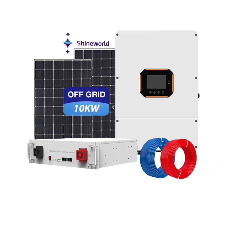 Shineworld High Quality solar panel system 8kw 8000wh hybrid power system portable solar power system