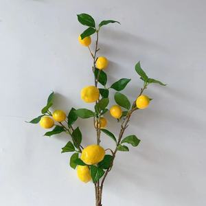 Árbol de Limón Artificial de Tallo Largo LUYI al por Mayor con Frutos para Decoración del Hogar y Jardín en Navidad, Año Nuevo y Halloween - Product Image 3