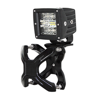 Nouveaux supports de montage universels réglables en alliage d'aluminium pour éclairage de travail LED, compatibles avec tubes de 2 à 3 pouces, pare-chocs, barres anti-roulis et cages.