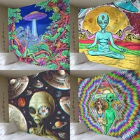 Savvydeco - Alien UFO Spaceship Tapestries, Wall Hanging